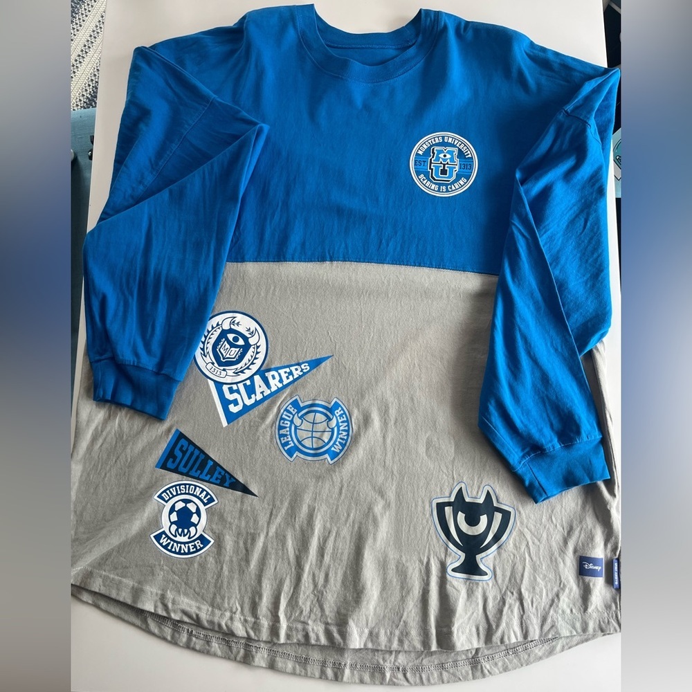 Monsters University Inc Disney Pixar Spirit Jersey Adult XXL